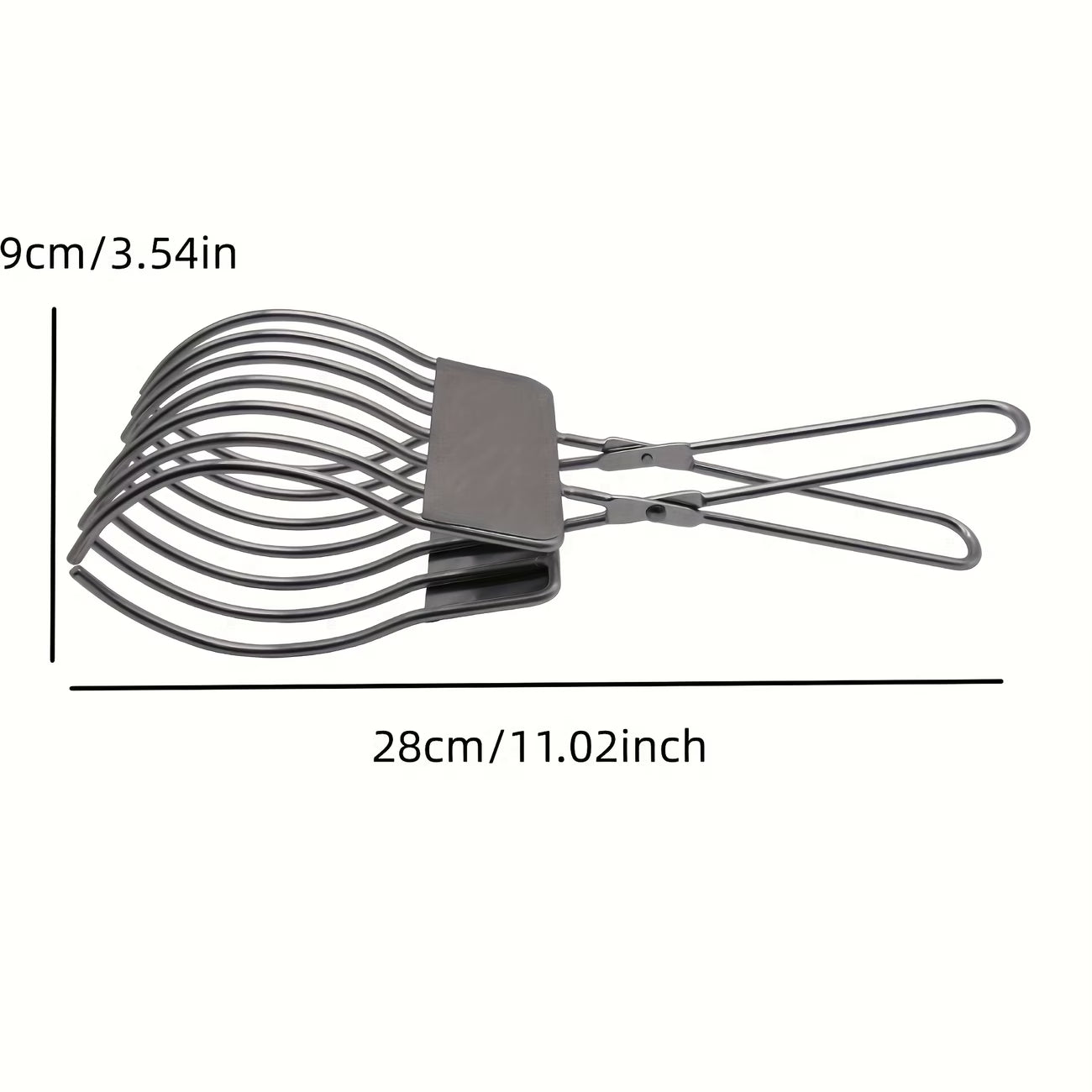 1 pinza para carne de acero inoxidable – Pinzas para barbacoa multiusos de alta resistencia para asar a la parrilla, rebanar y manipular carne, jamón