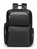 New Business Commuter Computer Bag 15.6-inch Large Capacity College Student Backpack Fashion Lychee Pattern Men's Backpack