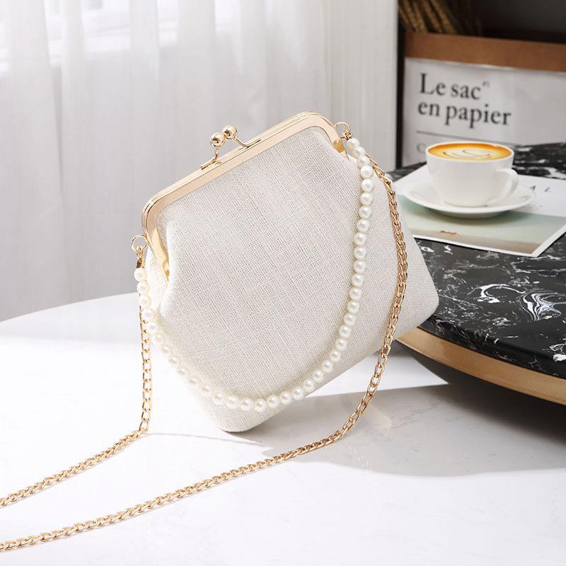 New cross-border trade cheongsam chain bag, Chinese ancient style crossbody bag, elegant handbag, single shoulder Hanfu mouth gold bag
