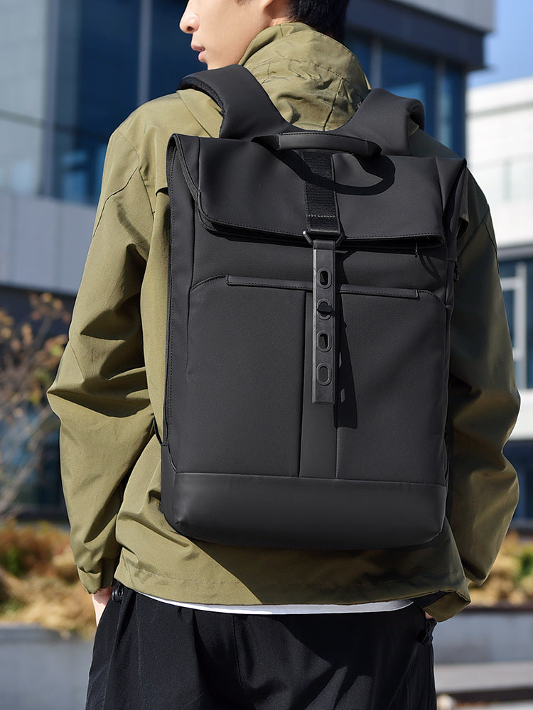Backpack men's high-end business commuting backpack simple travel bag men's laptop bag backpack
