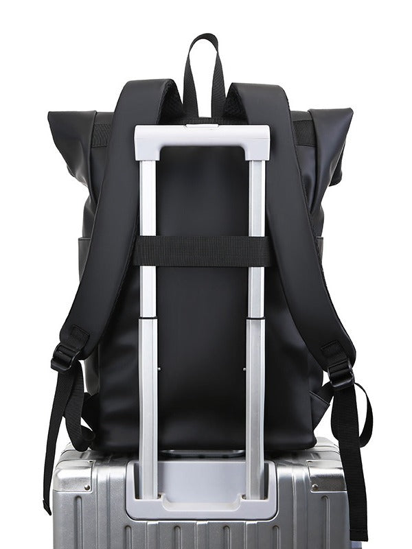 New men's large capacity commuting leisure trendy travel backpack 17 inch retro college student backpack