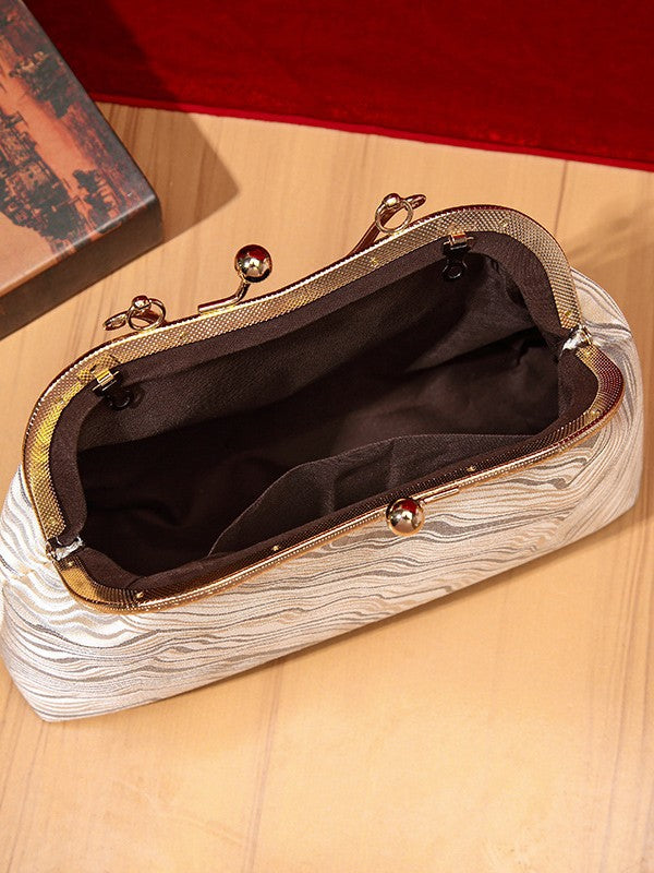 Chinese cheongsam handbag, versatile for women, western-style Hanfu, antique style crossbody bag, wedding handbag, vintage small square bag
