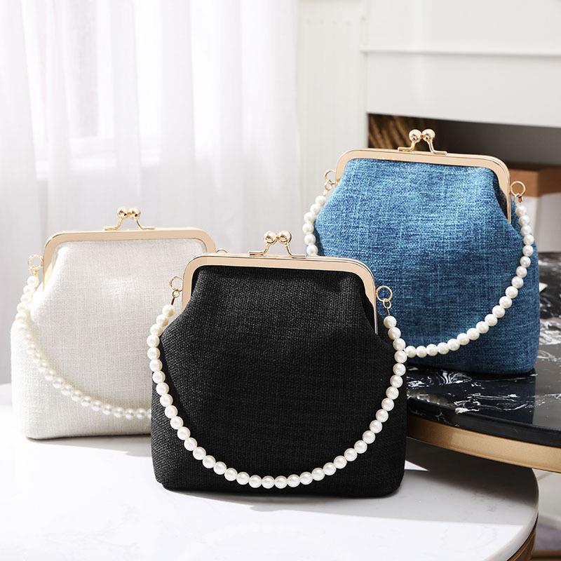 New cross-border trade cheongsam chain bag, Chinese ancient style crossbody bag, elegant handbag, single shoulder Hanfu mouth gold bag